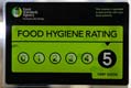 Awarded 5 star Food Hygiene Rating